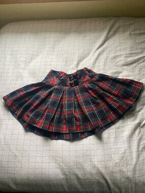 Vintage Hartstrings tartan skirt for little girls Size 5